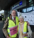 Anti fracking Protest Manchester Airport